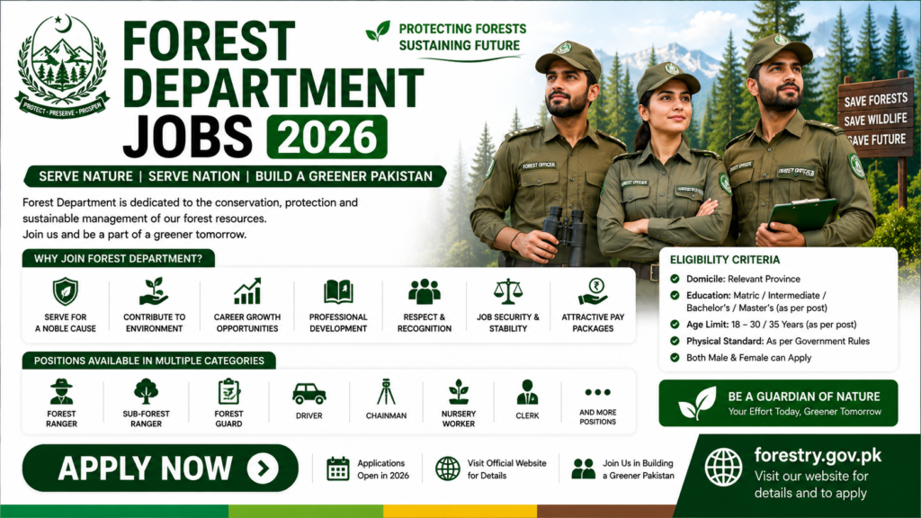 Forest Department Jobs 2026 - Latest Govt Posts | Apply Online