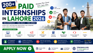 200+ Paid Internships in Lahore 2026 - Apply Online Through National Jobs Portal