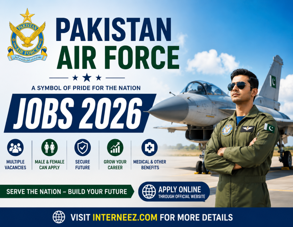 Pakistan Air Force Jobs 2026 - Join PAF as Commissioned Officer | Apply Online