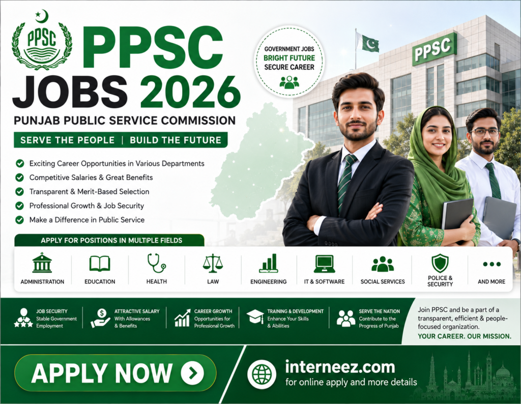 PPSC Jobs 2026 - Latest Punjab Public Service Commission Advertisement | Apply Online