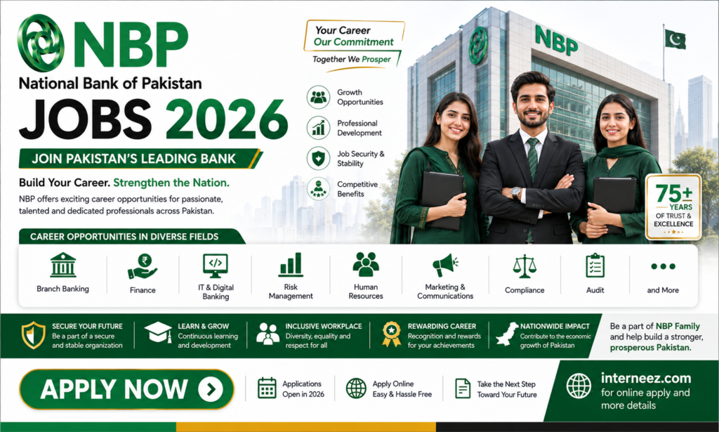 NBP Jobs 2026 - Latest National Bank of Pakistan Careers | Apply Online